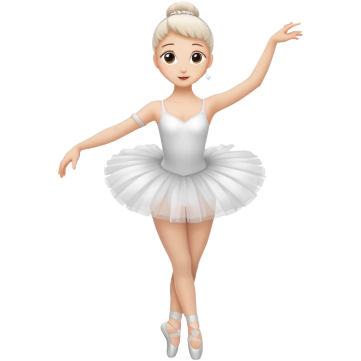 Bailarina de ballet cuerpo completo emoji