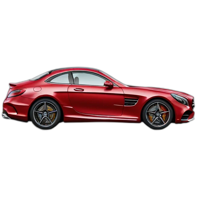 mercedes amg, lateral view emoji