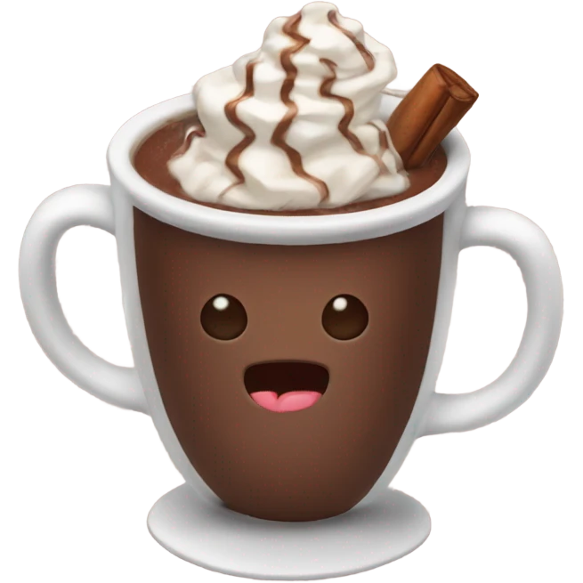 A hot chocolate  emoji