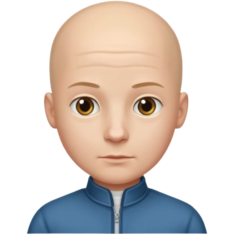 Bald boy in nice outfit emoji