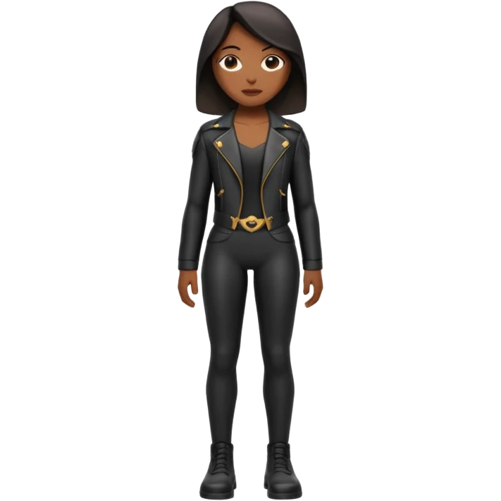Matrix trinity black leather full body emoji