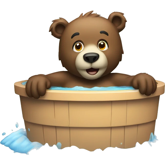 Bear in jacuzzi  emoji