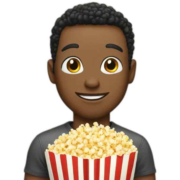 Young Guy Popcorn emoji