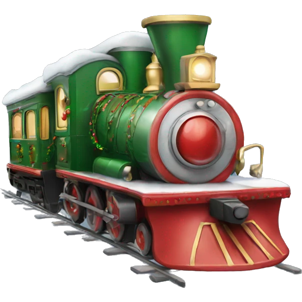 Christmas train emoji