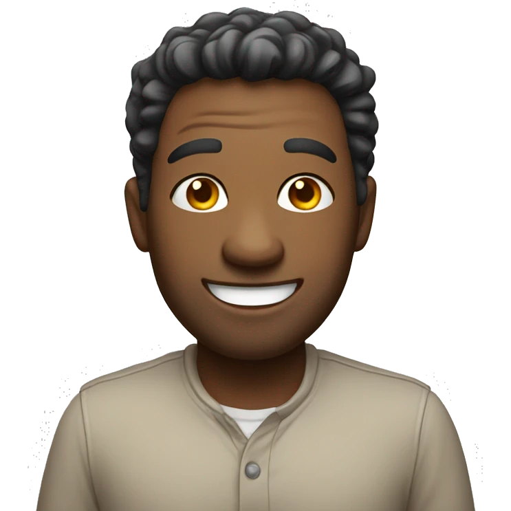 man with a mischievous smile  emoji