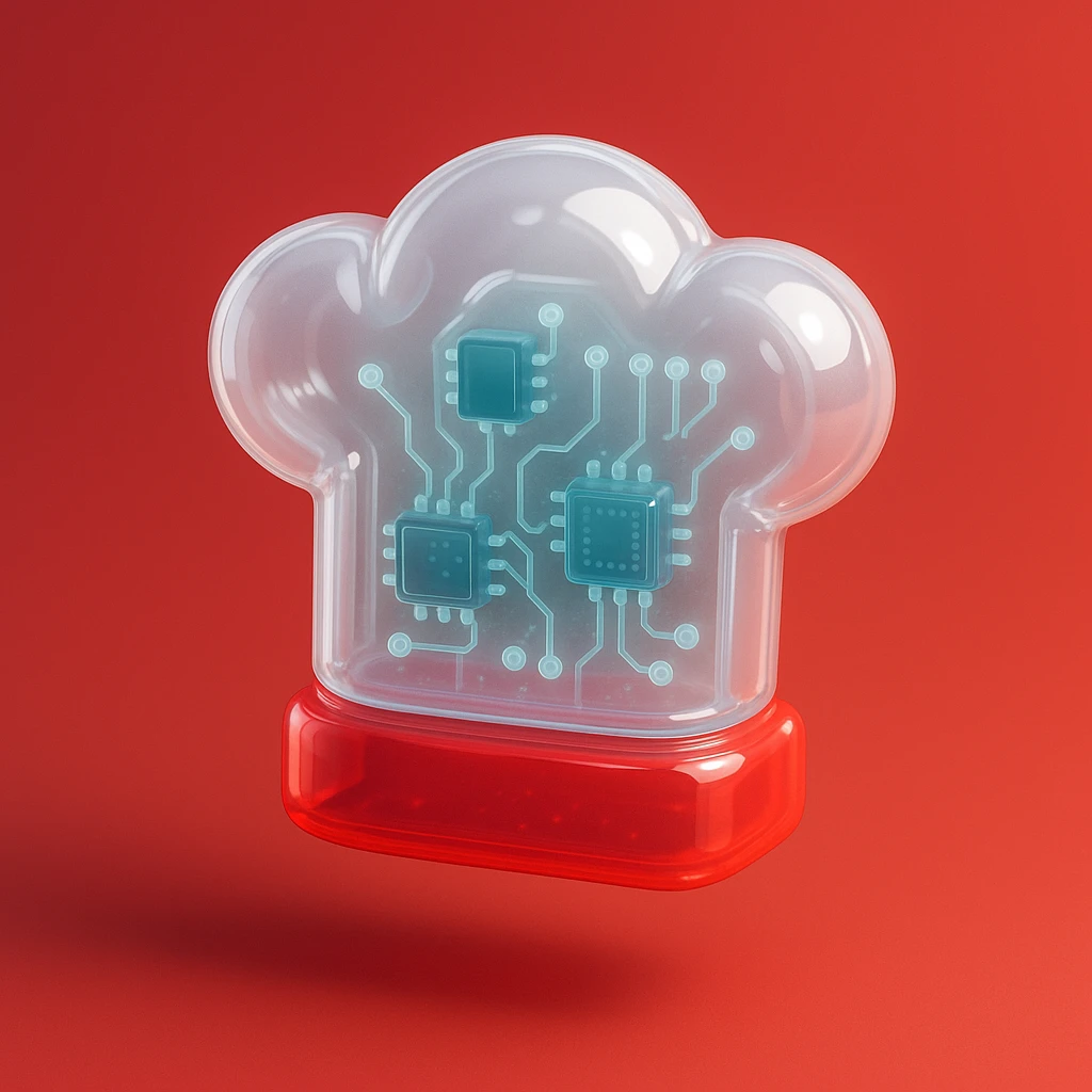 Chef hat white red background  emoji