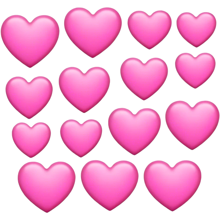pink hearts emoji