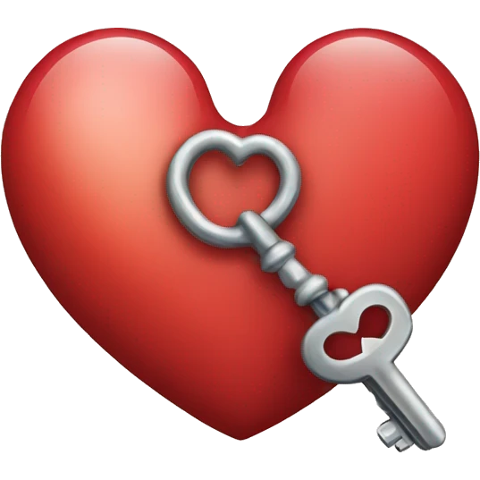 Heart with key  emoji
