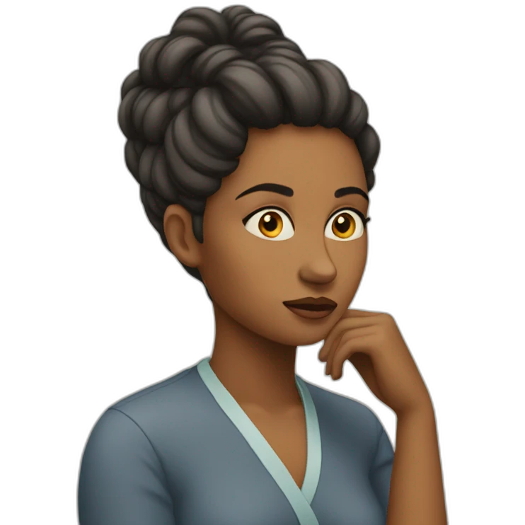 thoughful woman emoji