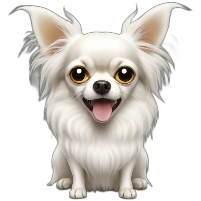 angry-white-longhair-chihuahua emoji