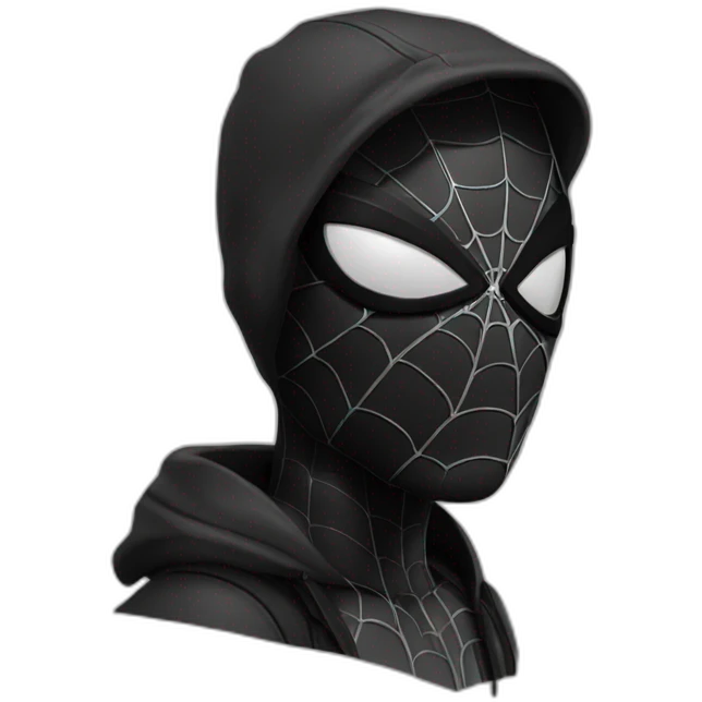 Noir spiderman emoji