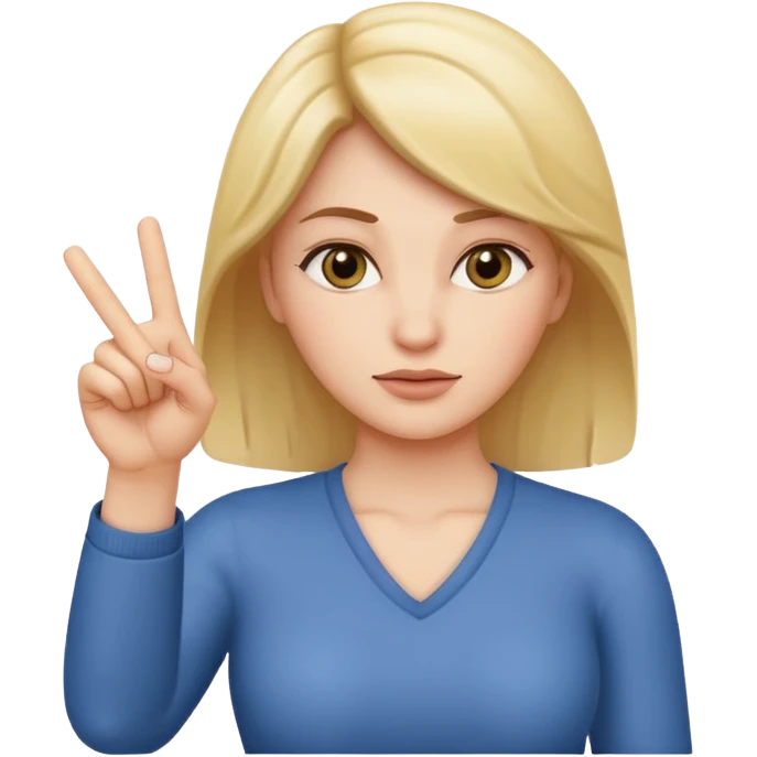 Female shaking index finger saying no emoji