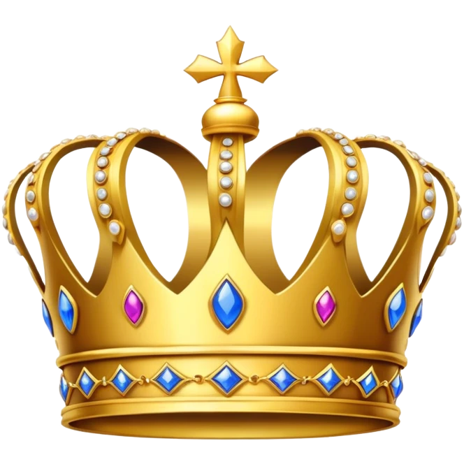 golden royal crown emoji
