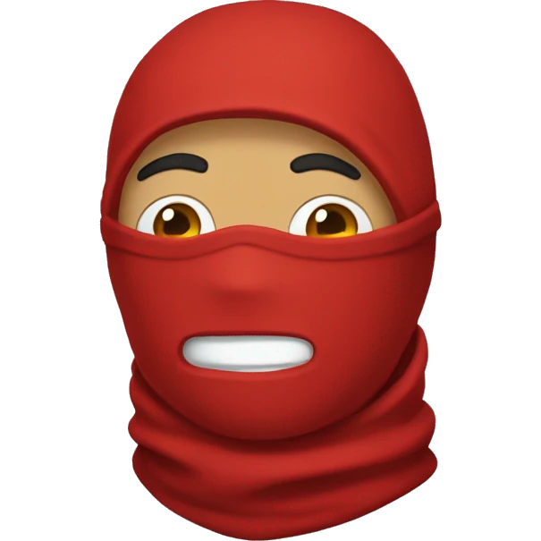 red balaclava no cat  emoji