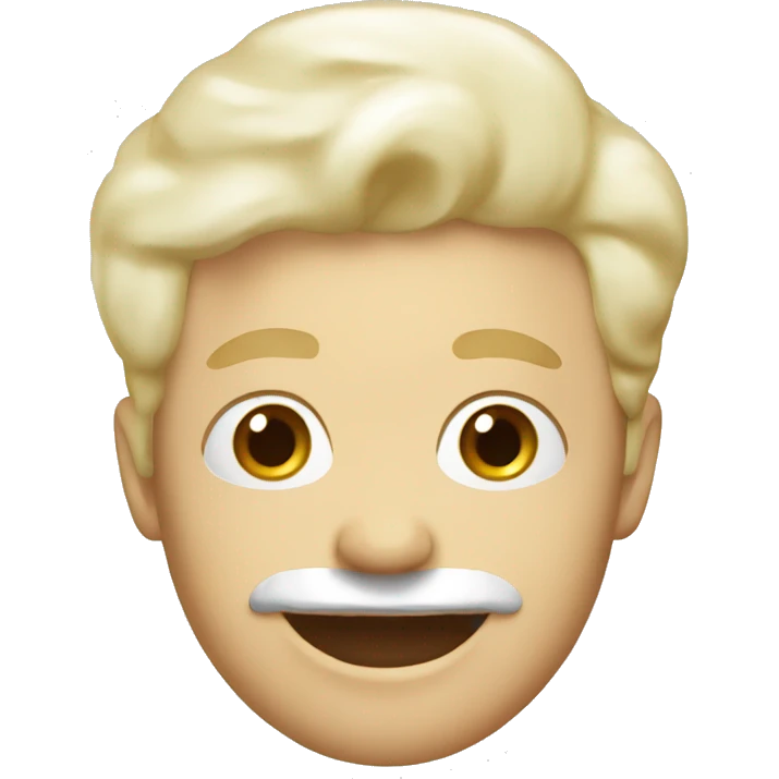 Channel white cream  emoji