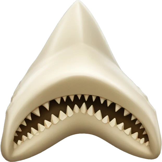 shark tooth fossil emoji
