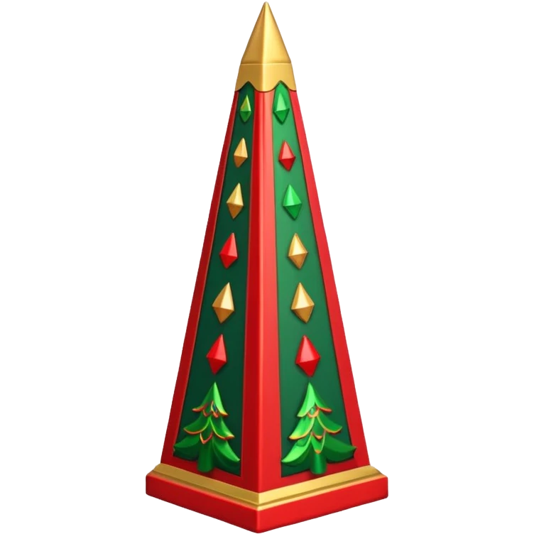 Christmas obelisk emoji
