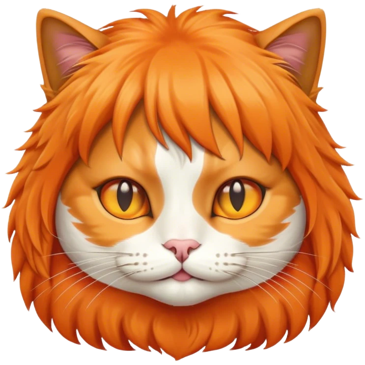 Cat with a wig  emoji
