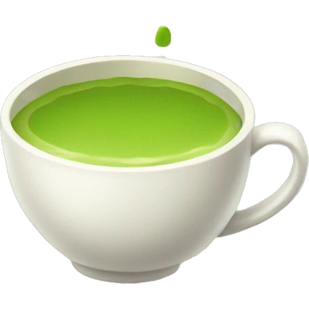 A cup of matcha  emoji