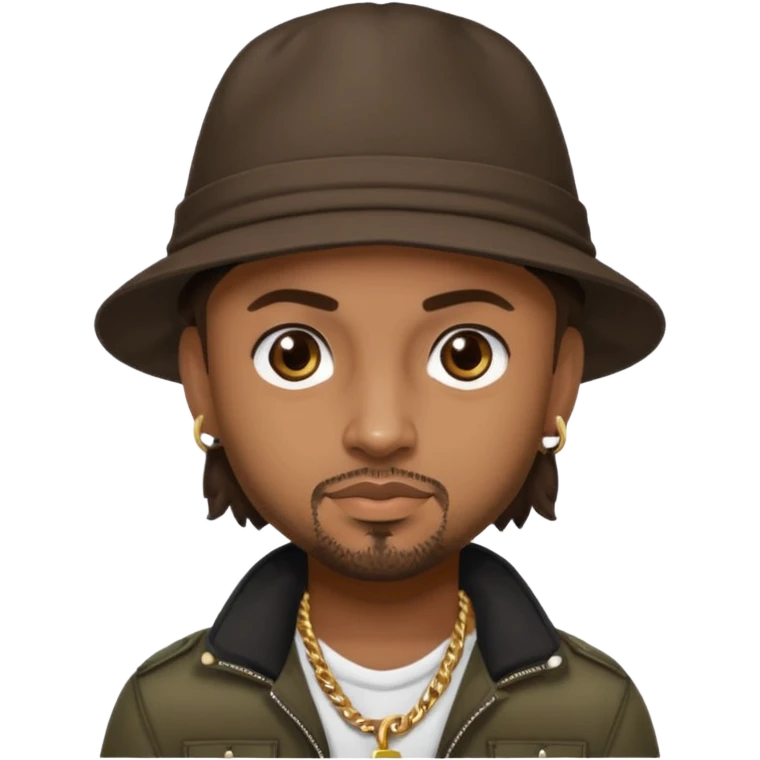 Sean Paul with dark brown hair emoji