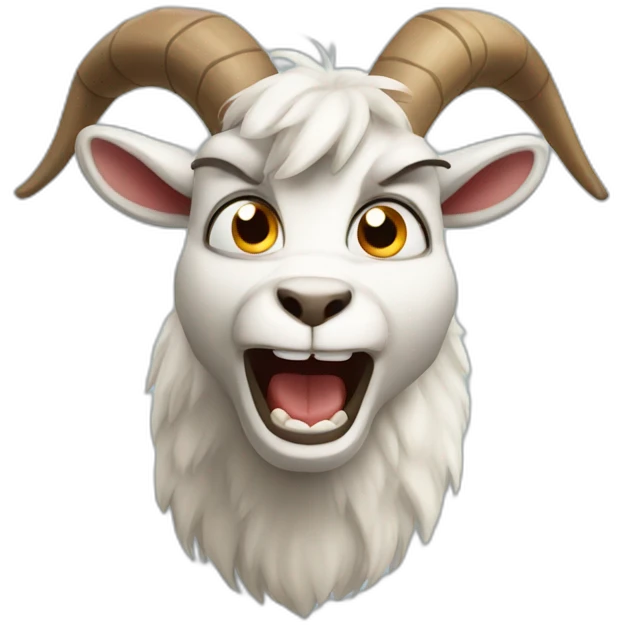 angry cartoon goat emoji