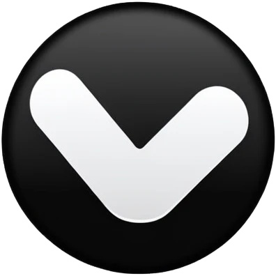 a small round black circle with a white tick inside it emoji