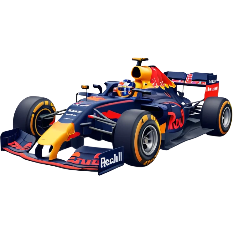 Max Verstappen driving a Formula 1 car, Red Bull livery, no text emoji