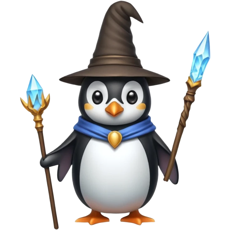 Penguin Wizard emoji