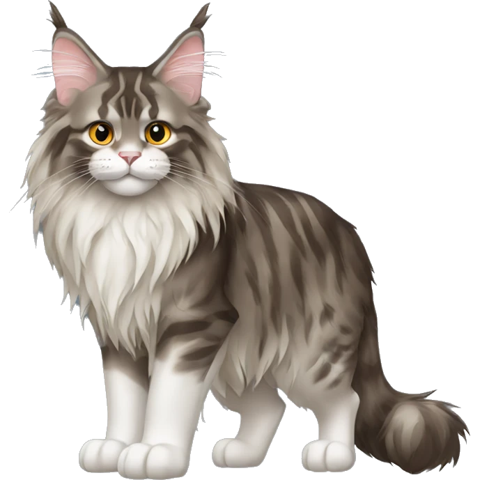 Maine Coon Cat Breed Full Body emoji