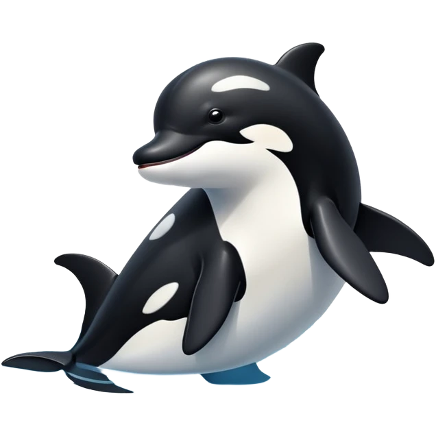 orca with dog legs emoji