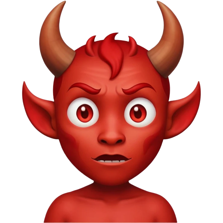 The devil watching Cocomelon emoji