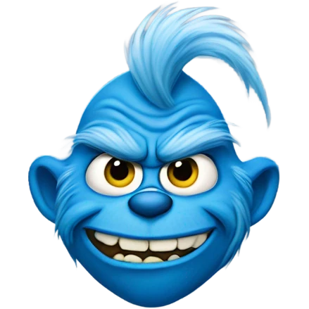 blue grinch emoji