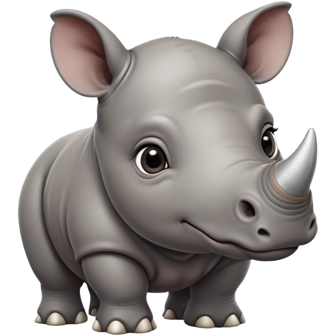 cinematic-noble-baby rhinoceros-portrait-emoji,-poised-and-regal,-with-a-massive,-powerful-build-and-a-thick,-deep-set-soulful-piercing-eyes,-simplified-yet-sharp-and-sophisticated-features,-highly-detailed, large eyes emoji