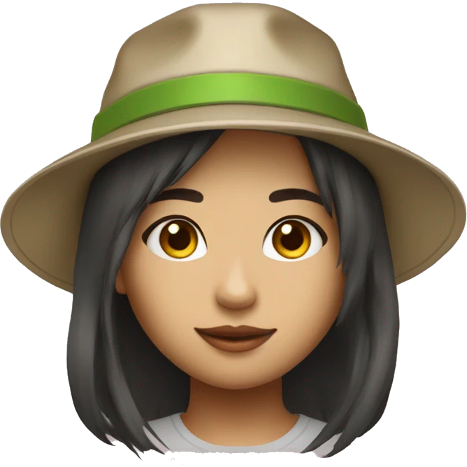 wearing a bucket hat and dapping up thaigirl digital emoji
