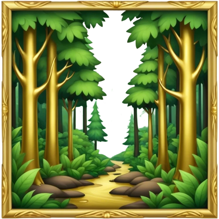 Ring natural forest vibe gold emoji