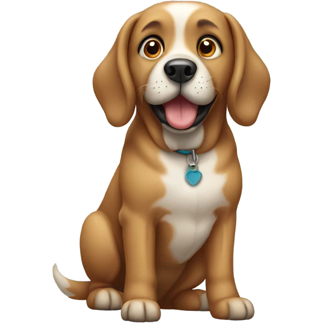 dog standing  emoji