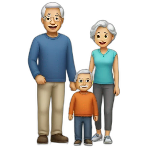 family and grandfather emoji