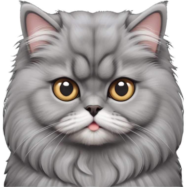 cinematic-adorable-big-eyed-fluffy-grey-persian-cat-portrait-emoji,-head-tilted-playfully-with-a-sweet-expression,-fluffy-grey-fur,-simplified-yet-irresistibly-cute-features-with-large,-expr emoji