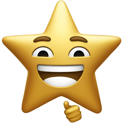 gold star with thumbs up emoji