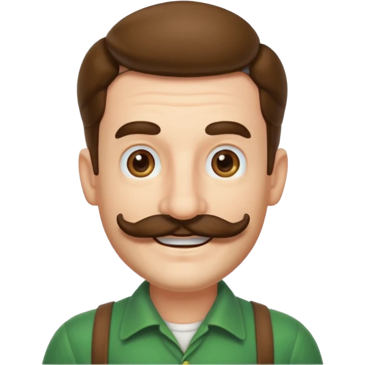 luigi big mustache emoji