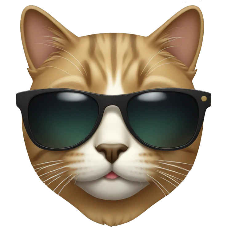 Cat with sunglasses  emoji