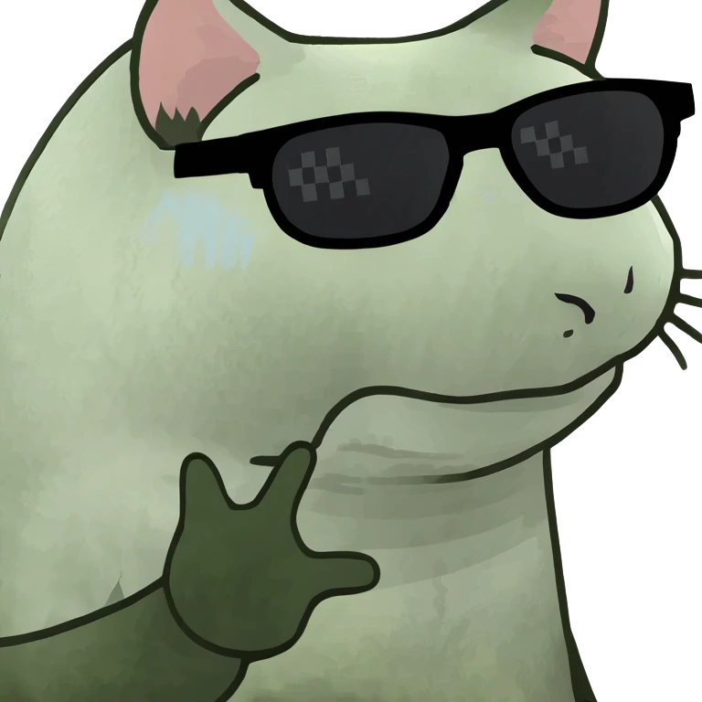 Cat with sunglasses emoji