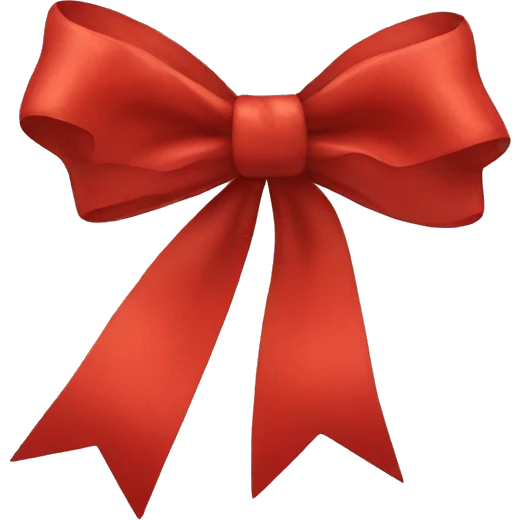 Big red bow  emoji