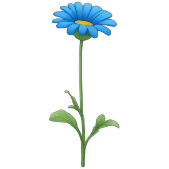 flower-head-blue- emoji