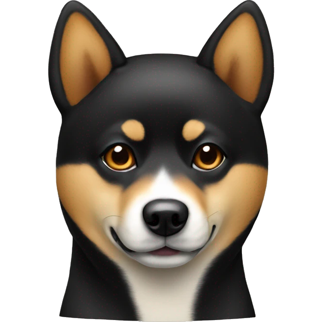 Black and tan Shiba Inu  emoji