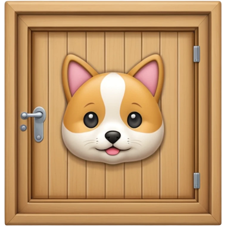 a pet door nothing else is seen  emoji