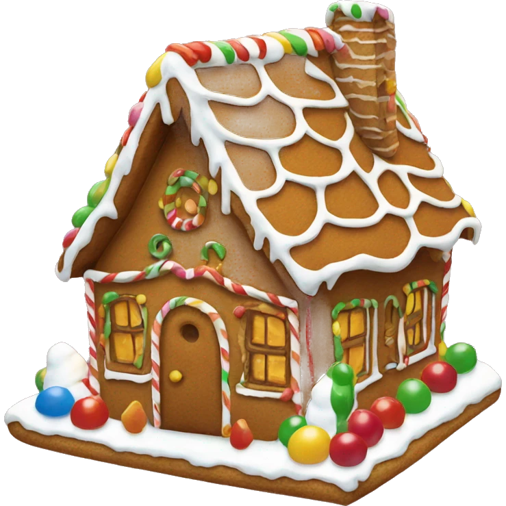 Gingerbread house emoji