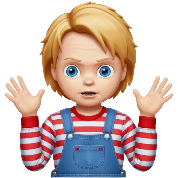 chucky shrugging emoji
