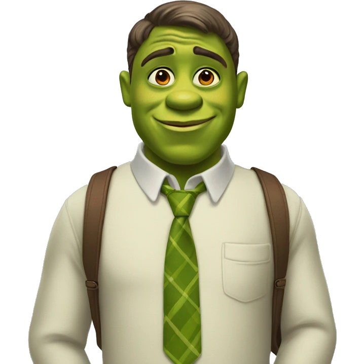 Preppy shrek emoji
