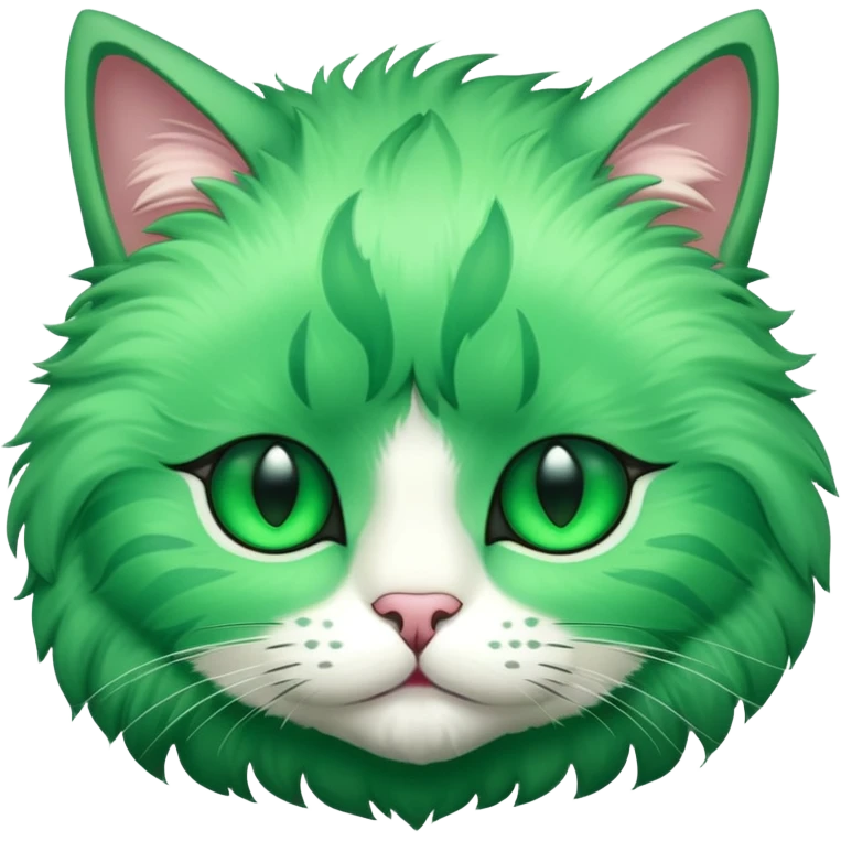 green cat face emoji
